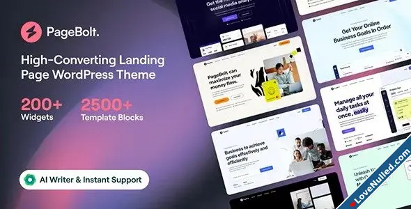 PageBolt  Landing Page WordPress Theme-1.webp