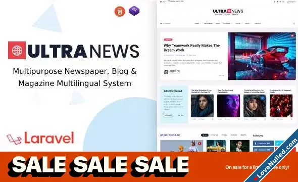 UltraNews  Laravel Newspaper Blog with AI-1.webp