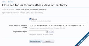 Close forum threads after x days of inactivity