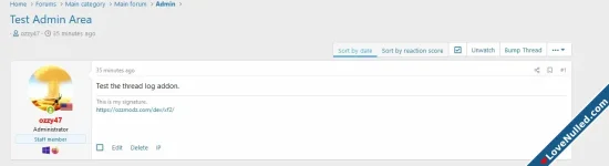 OzzModz Post Thread Button On Thread View