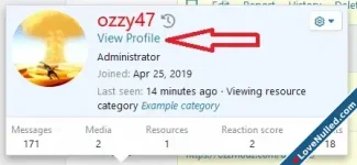 [OzzModz] Profile Link On Member Card And Visitor Tab