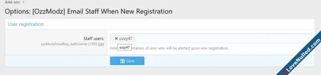 [OzzModz] Email Staff When New Registration