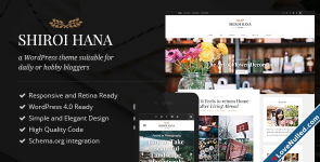 Shiroi Hana - An Elegant Blogging Theme