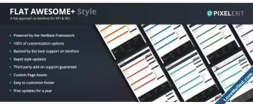 Flat Awesome Light / Dark - PixelExit.com - Xenforo 2 Style
