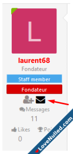 Add private conversation in user block - Xenforo 2