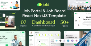 Jobi – Download Job Portal and Job Board React NextJS Template