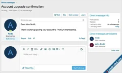 AndyB - User upgrade direct message - Xenforo 2