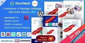 StartNext - IT & Business Startups WordPress Theme