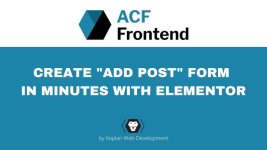 Frontend Admin (ACF Frontend) by DynamiApps